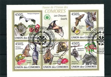 Fledermaus-Briefmarkenset Komoren